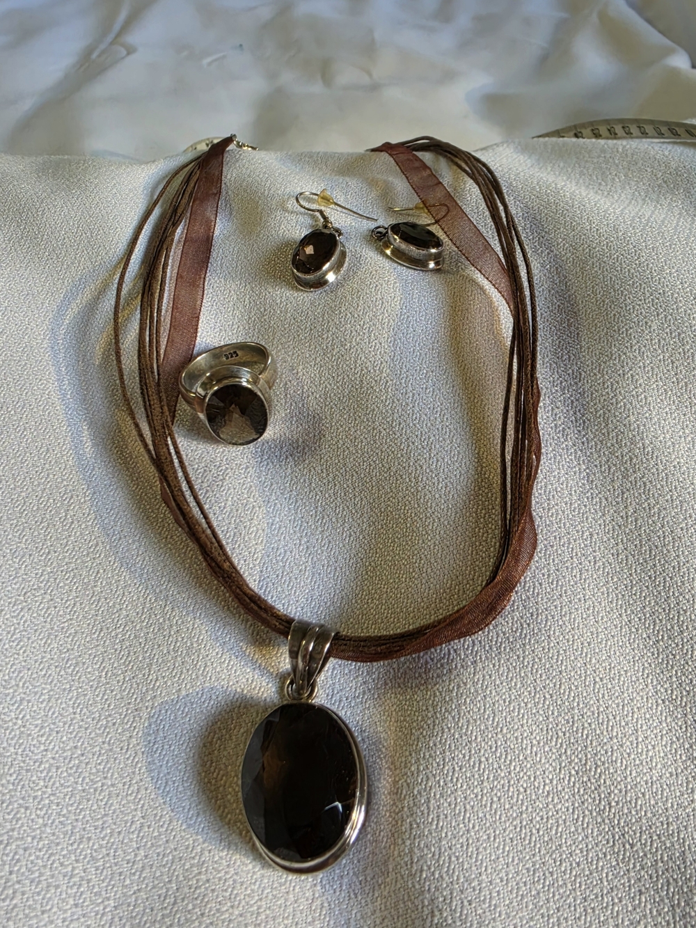 Smoky Topaz Jewelry Set